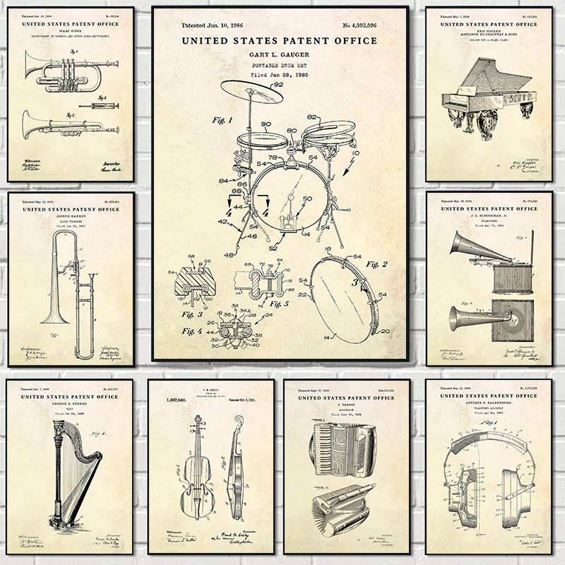 Picture Of Musical Instrument - لوحات قماشية لديكور المنزل ، أدوات