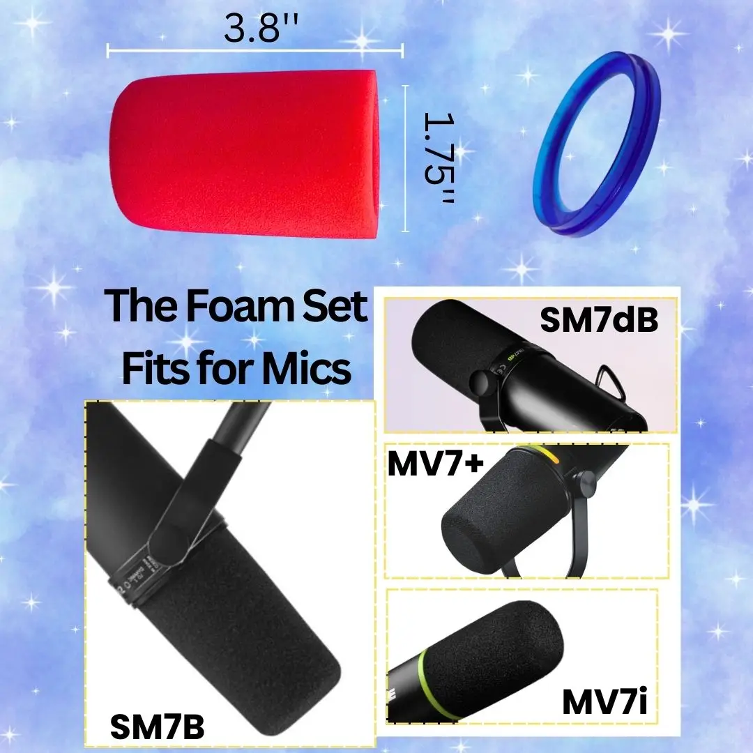 غطاء ميكروفون من الفوم العازل  - مراجعة Shure Mic Mv7 وسعره