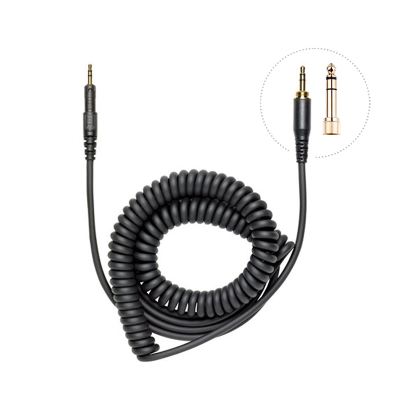 كابل صوتي حلزوني بديل متوافق م - مراجعة Audio Technica Headphone Ath-M50X وسعره