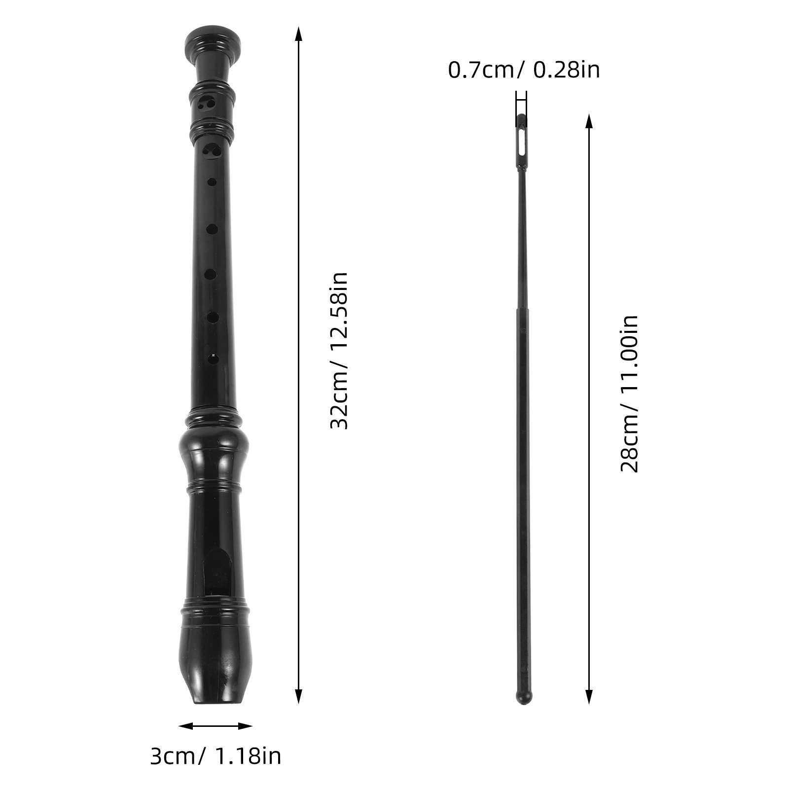 فلوت سوبرانو صغير بثمانية فتحا - مراجعة Soprano Recorder Plastic وسعره